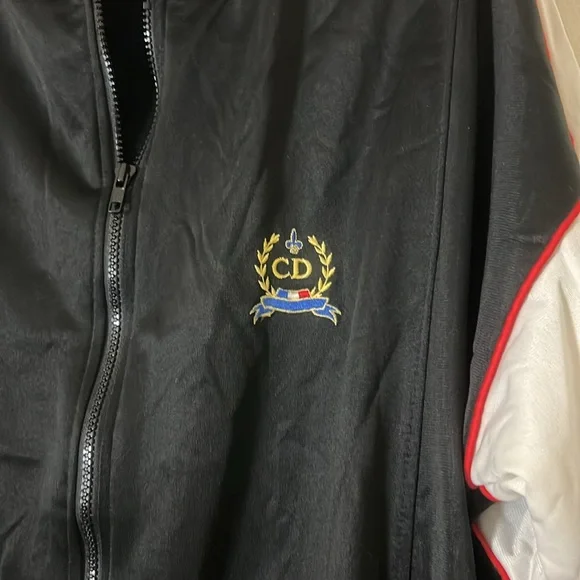 Christian Dior Vintage Men's Monsieur Track Jacket Black Extra Large Long XLL